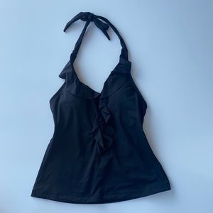 KONA SOL Black Tankini Top XS NWT
